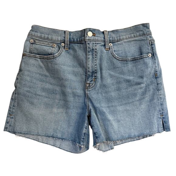 J. Crew Factory High-Rise Midlength Denim Short In Harbor Wash XL - Picture 1 of 6